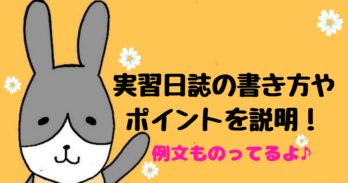 保育園　幼稚園　実習日誌　書き方
